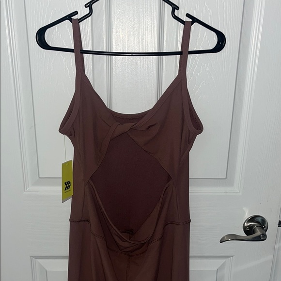 NWT All In Motion Ribbed Brown Jumpsuit - Picture 4 of 10